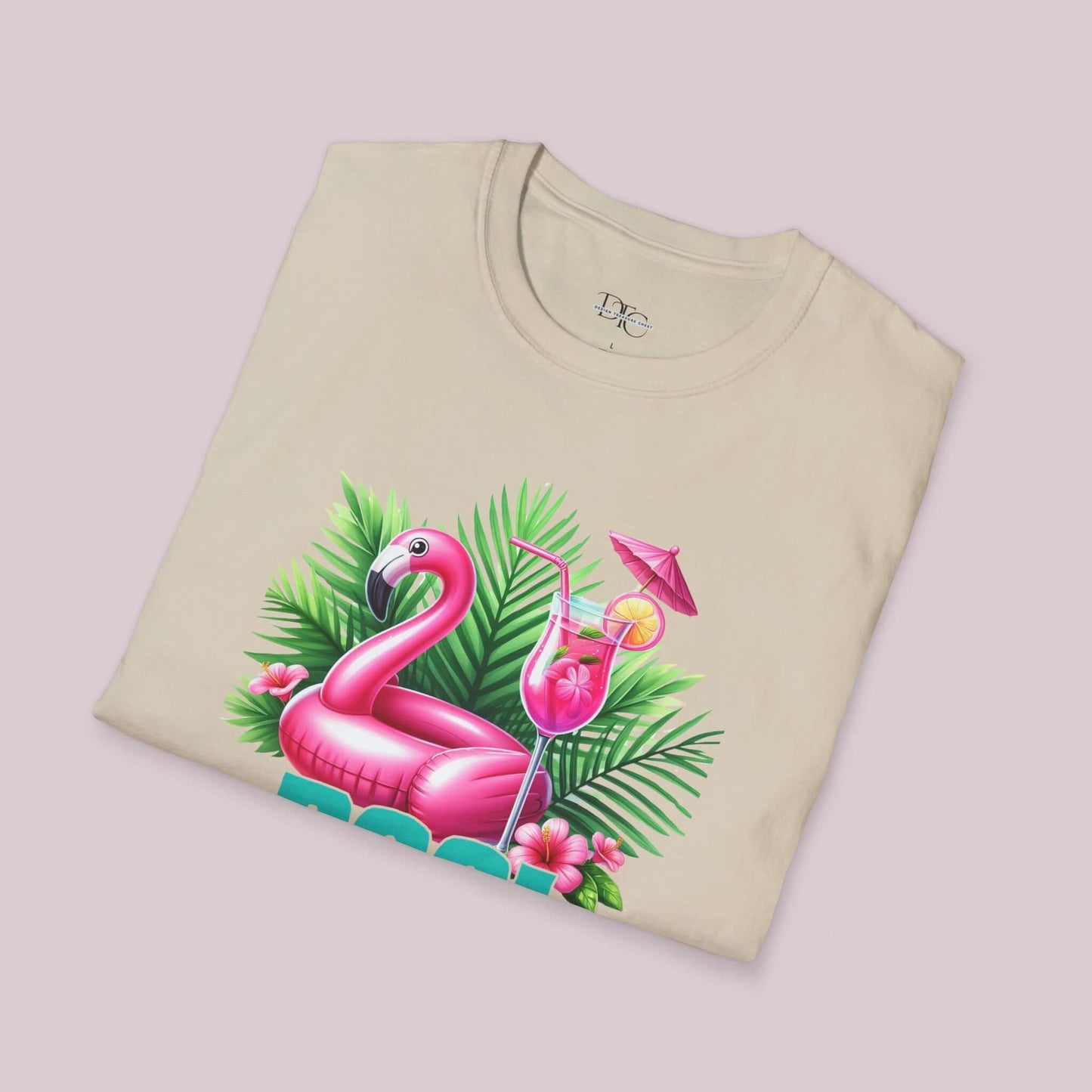 "Pool Life" Flamingo Graphic T-Shirt