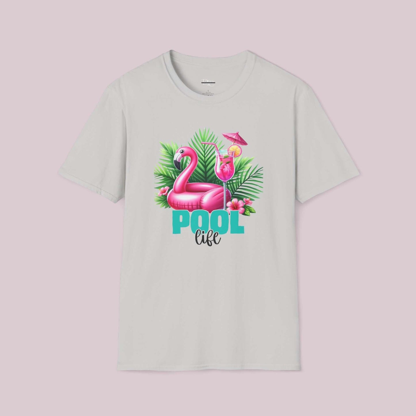 "Pool Life" Flamingo Graphic T-Shirt