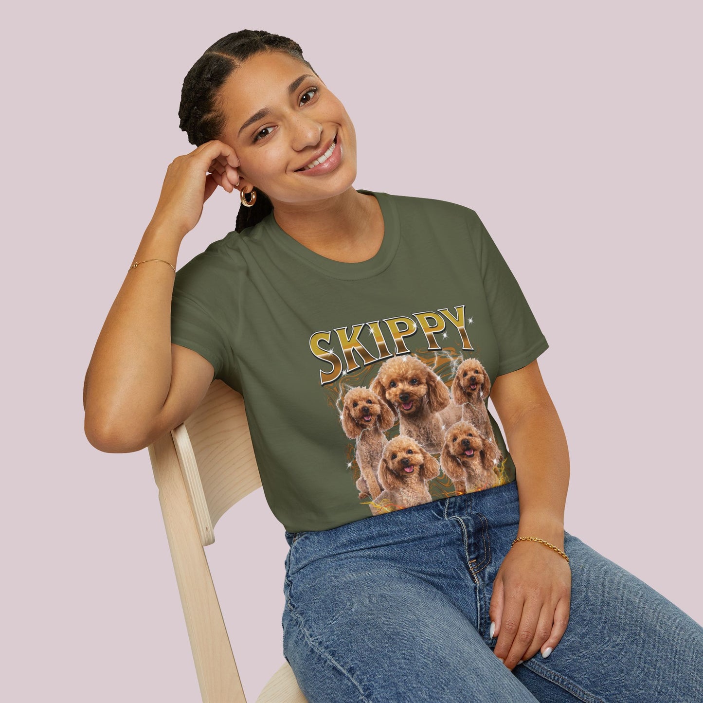 Custom Bootleg Pet Photos T-Shirt