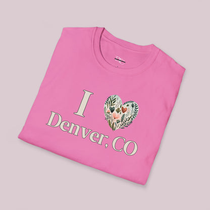 "I Heart Denver, CO" Boho T-Shirt