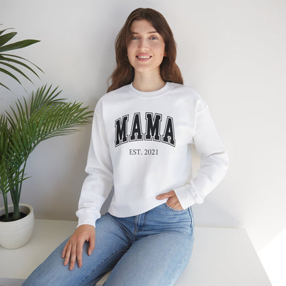 Sudadera Mama personalizada con definición de nombre personalizada en la parte posterior