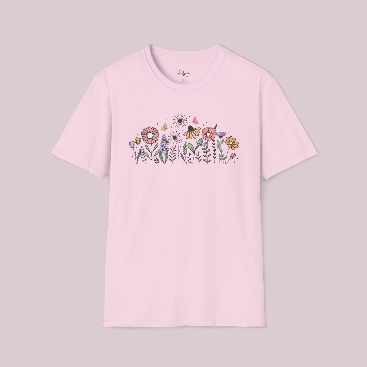 Colorful Wildflowers Graphic T-Shirt