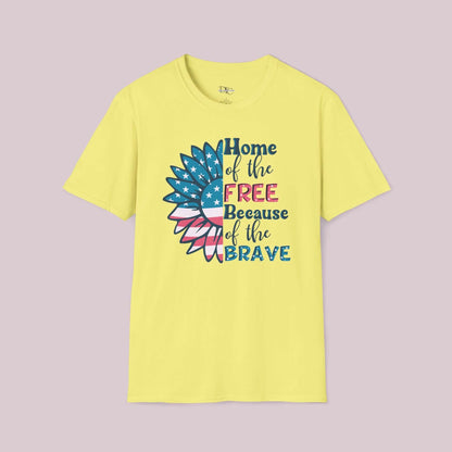 American Sunflower Retro Graphic T-Shirt