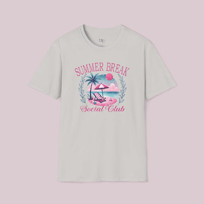 "Summer Break Social Club" Graphic T-Shirt