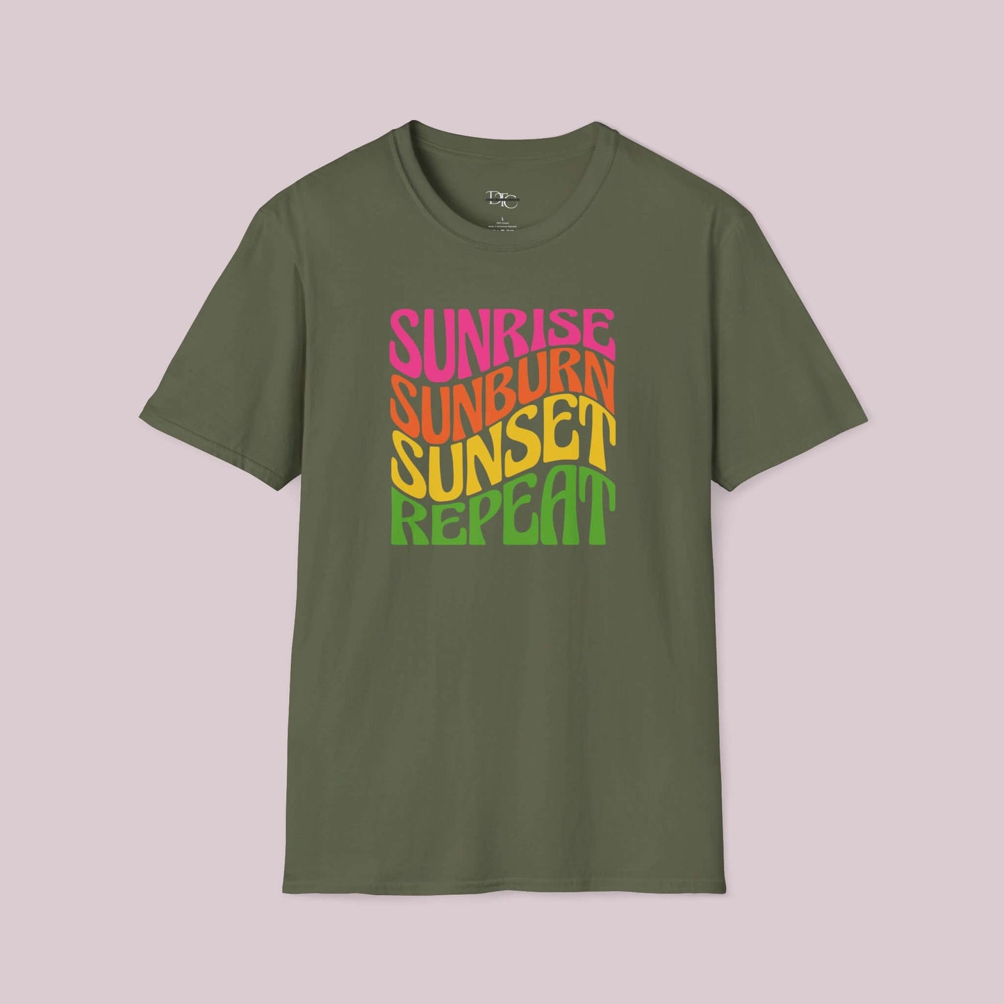 "Sunrise Sunburn Sunset Repeat" T-Shirt