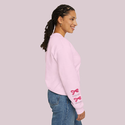 Sudadera personalizada Girls Mom con nombres de niños en la manga