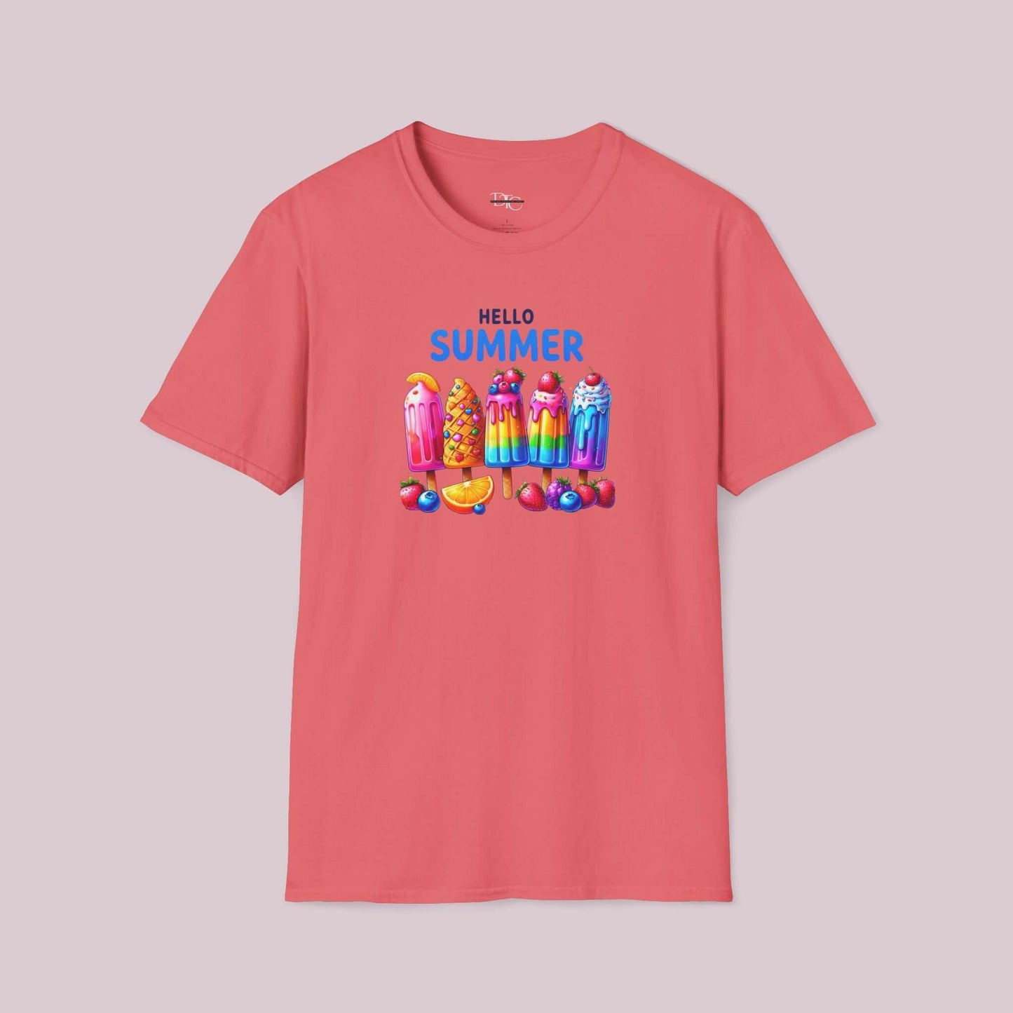 "Hello Summer" Popsicle Graphic T-Shirt