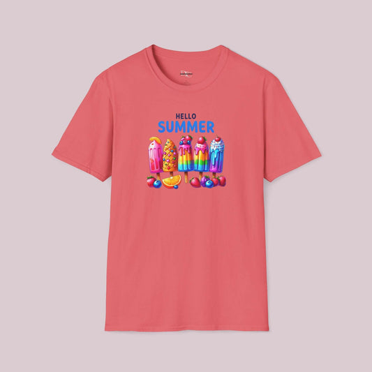 "Hello Summer" Popsicle Graphic T-Shirt