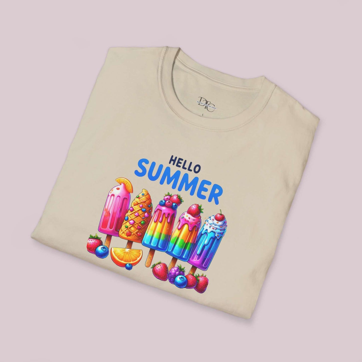 "Hello Summer" Popsicle Graphic T-Shirt