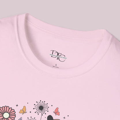 "Smile" Wildflowers Graphic T-Shirt