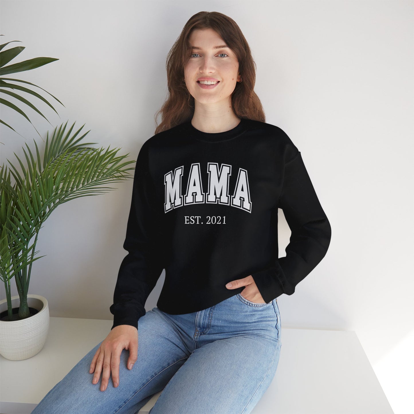 Sudadera Mama personalizada con definición de nombre personalizada en la parte posterior