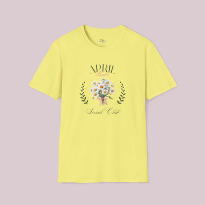 April Birth Month Social Club Graphic T-Shirt