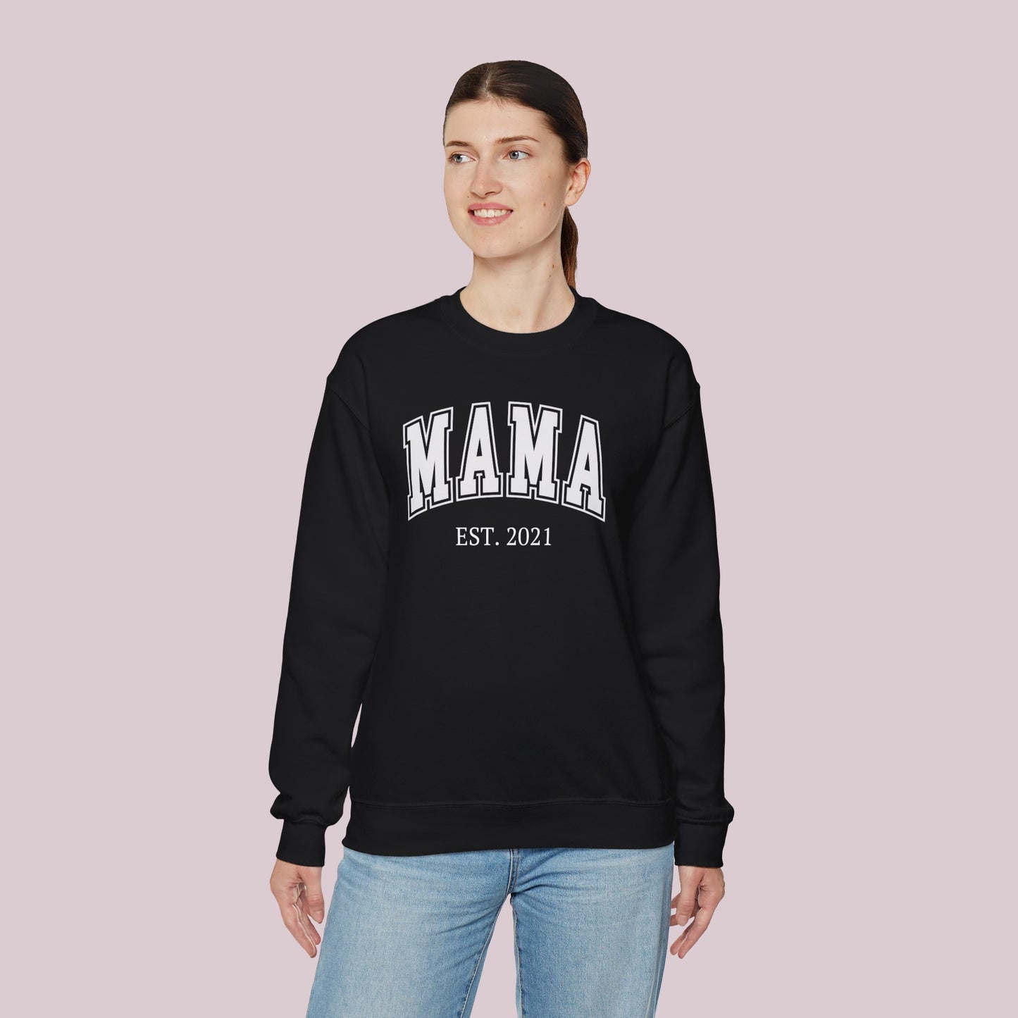 Sudadera Mama personalizada con definición de nombre personalizada en la parte posterior