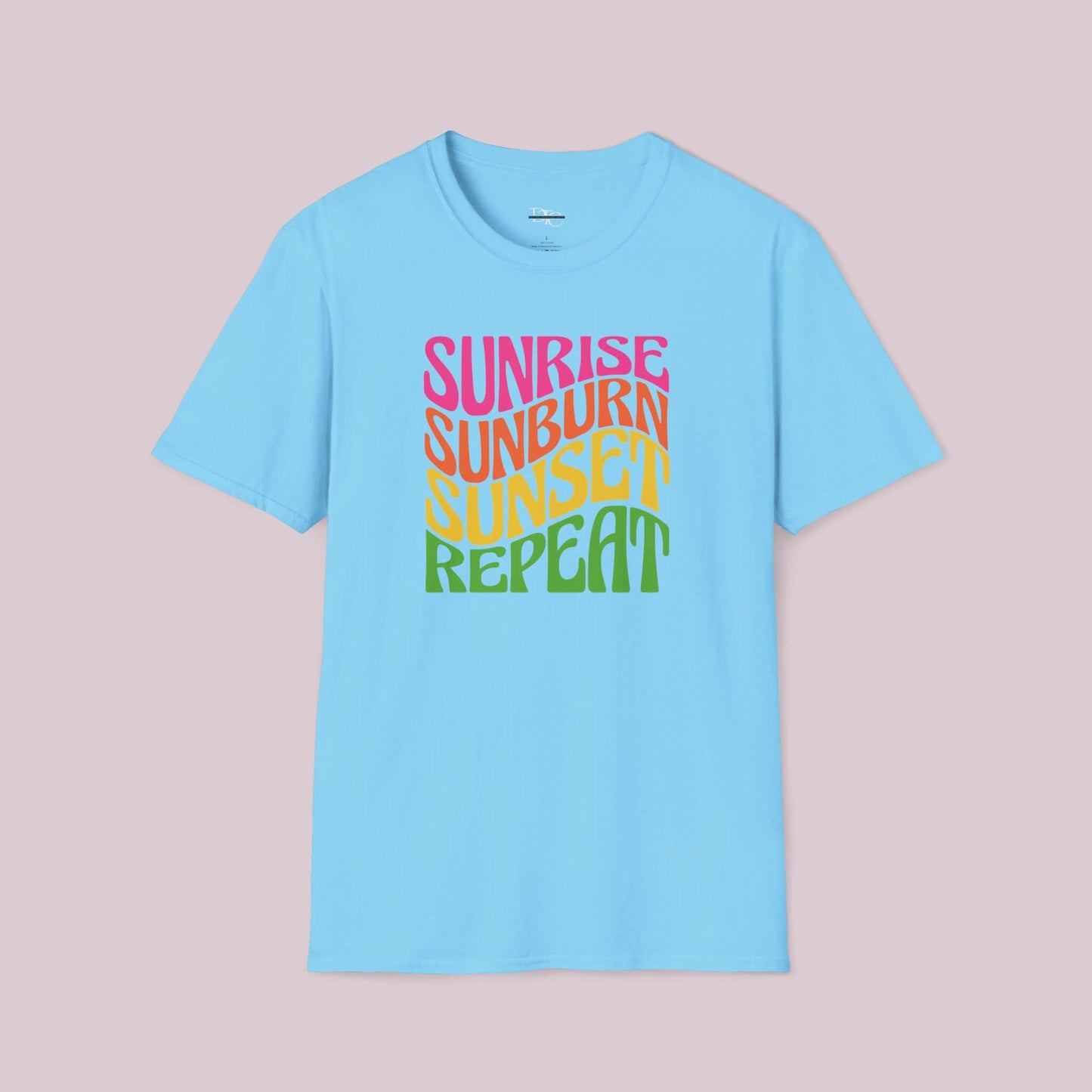 "Sunrise Sunburn Sunset Repeat" T-Shirt