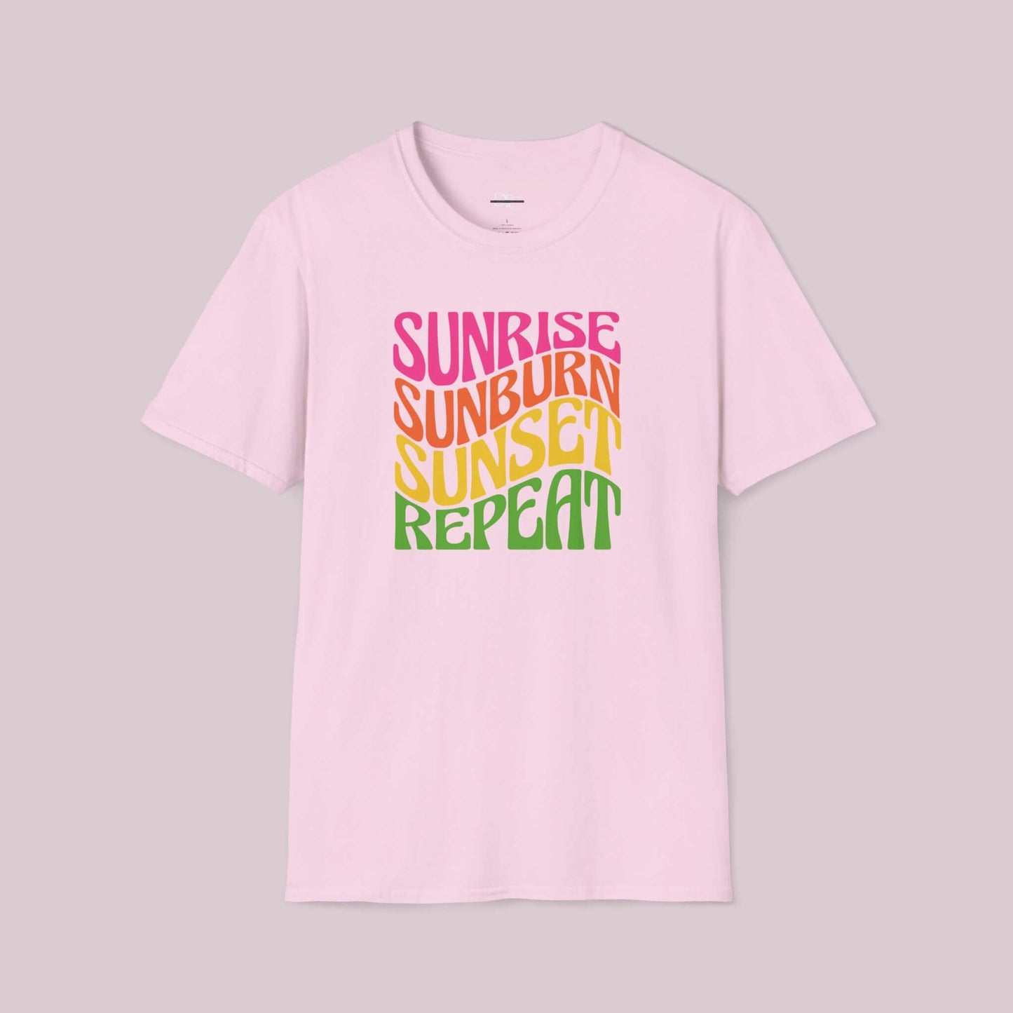 "Sunrise Sunburn Sunset Repeat" T-Shirt