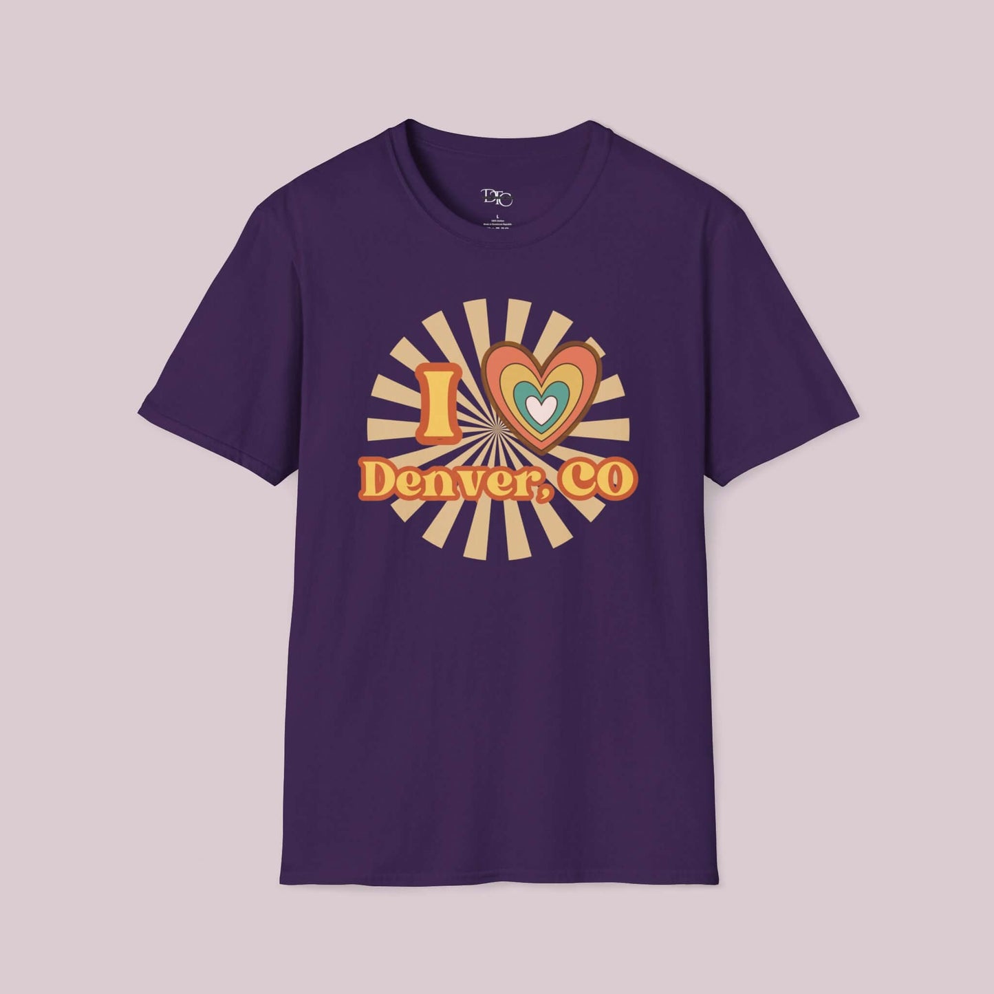 "I Heart Denver, CO" Retro T-Shirt