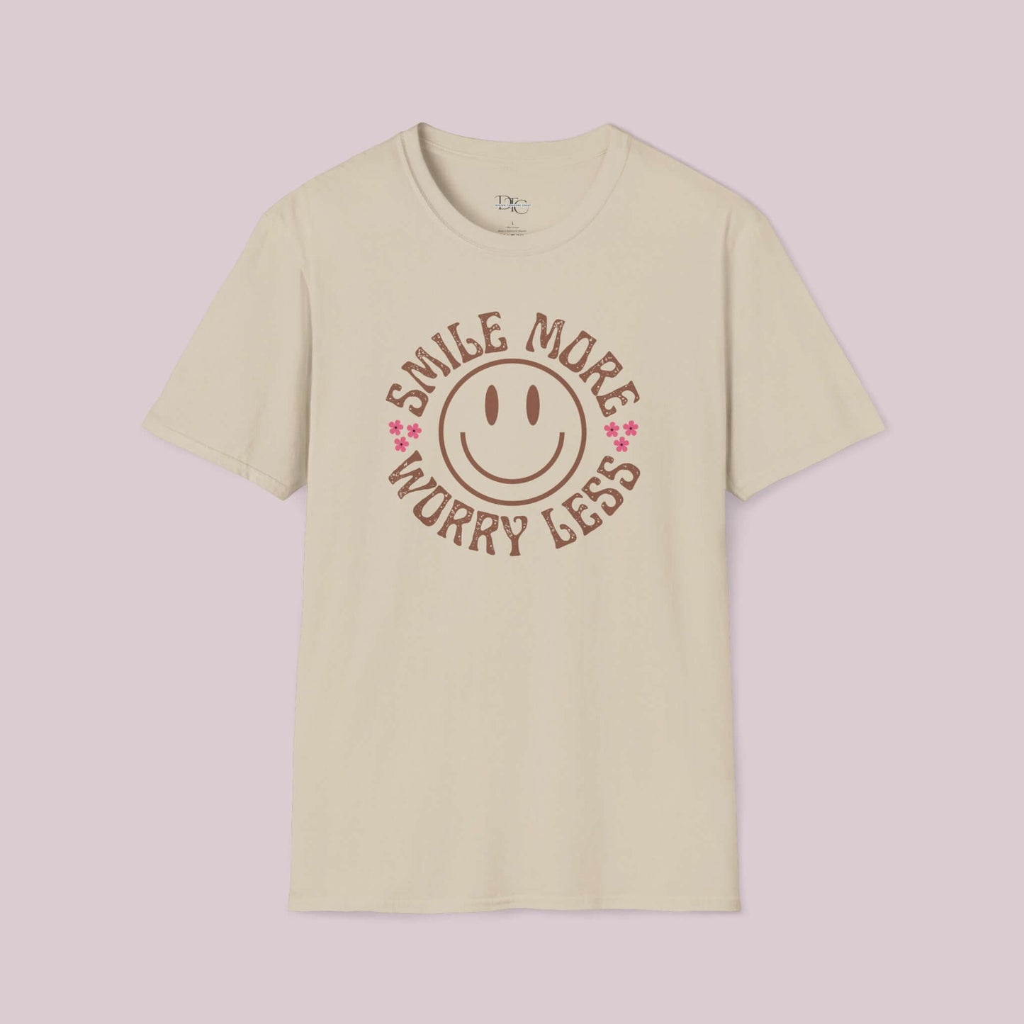 "Smile More Worry Less" Graphic T-Shirt