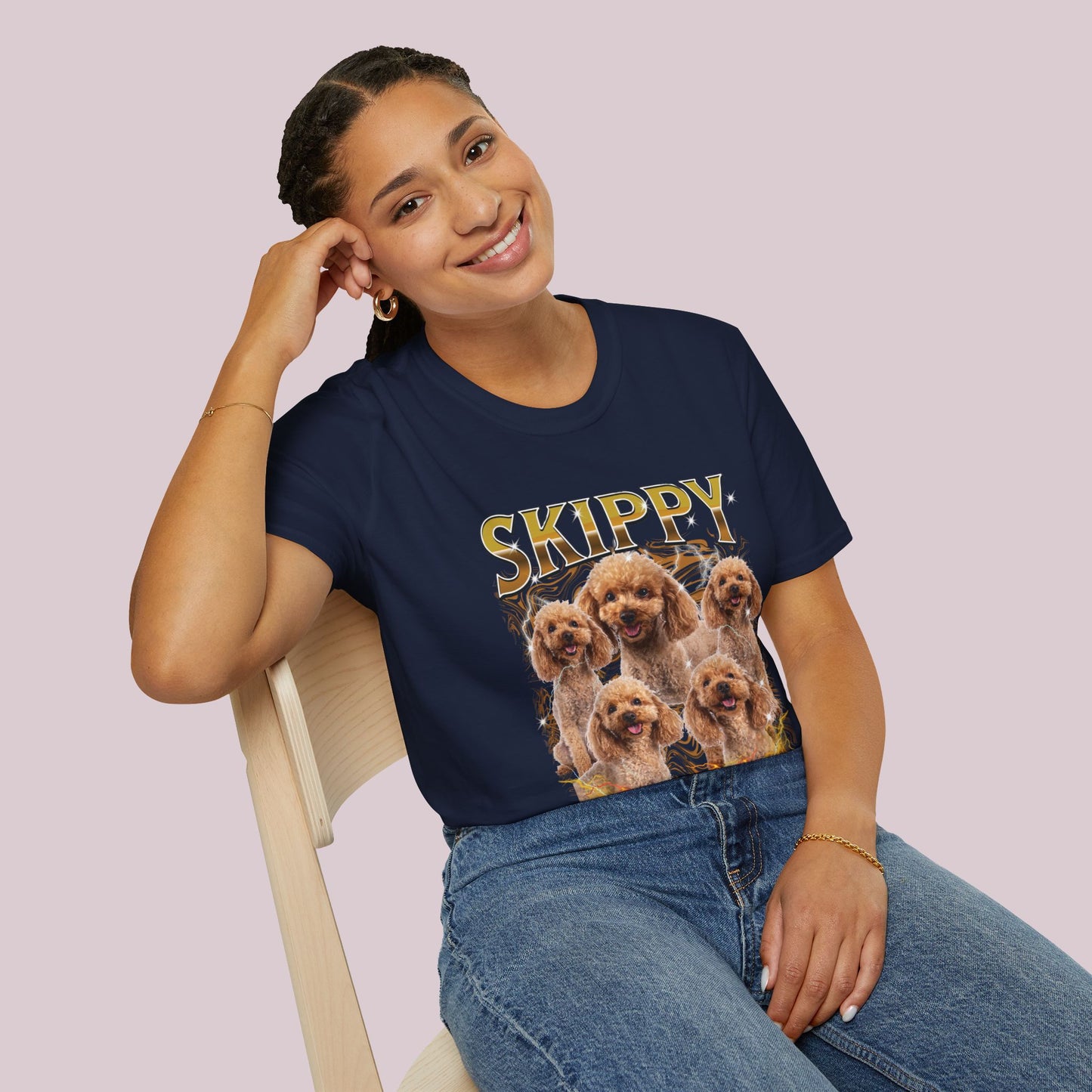 Custom Bootleg Pet Photos T-Shirt