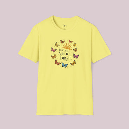 "Rise Above, Shine Bright" Butterfly T-shirt