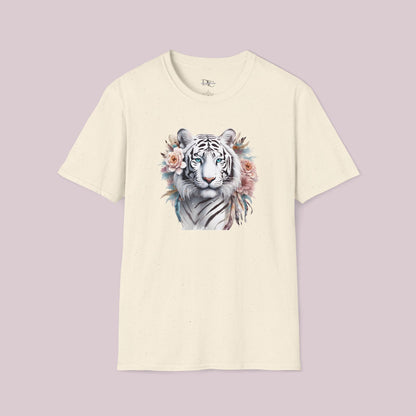 Boho White Tiger Graphic T-Shirt