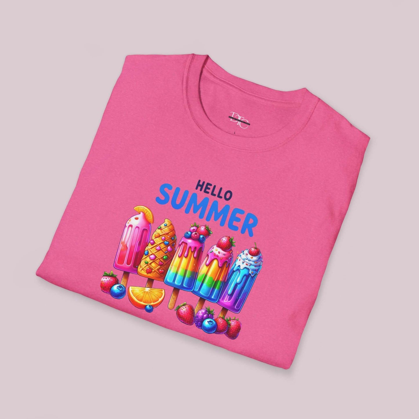 "Hello Summer" Popsicle Graphic T-Shirt