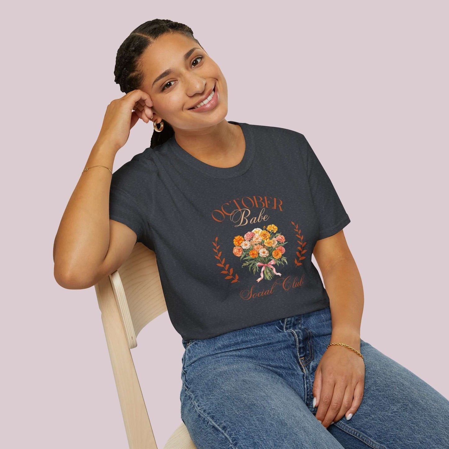 October Birth Month Social Club Graphic T-Shirt