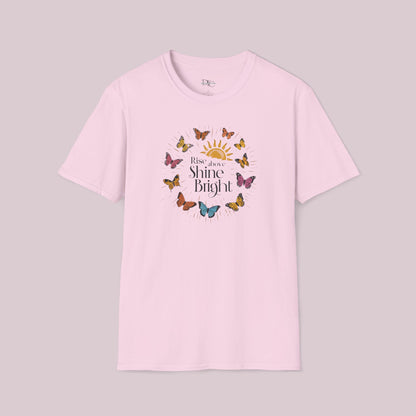 "Rise Above, Shine Bright" Butterfly T-shirt