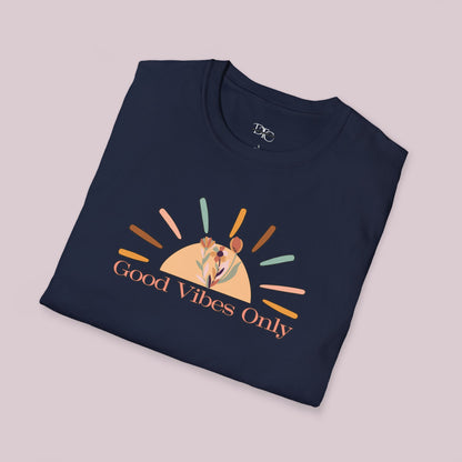 "Good Vibes Only" Inspirational Boho T-Shirt