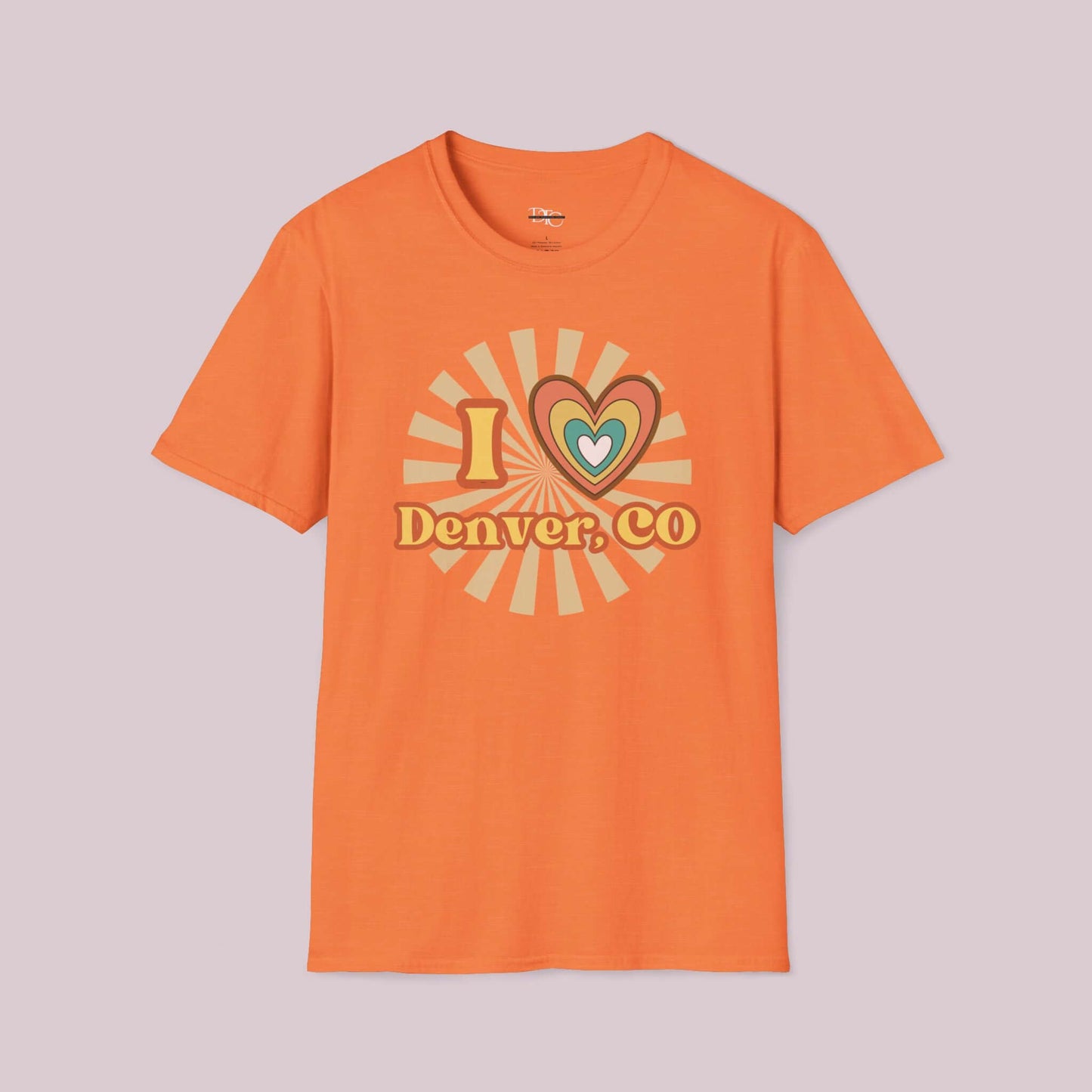 "I Heart Denver, CO" Retro T-Shirt