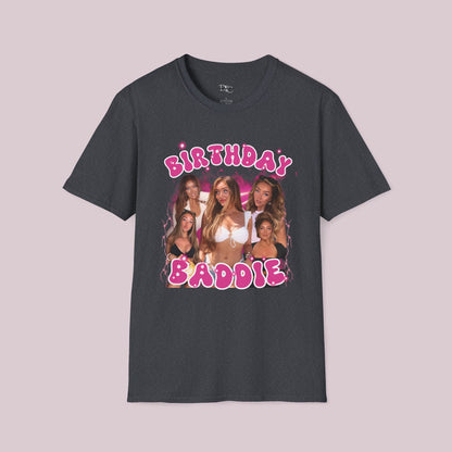 Custom Bootleg Birthday Baddie Photos T-Shirt