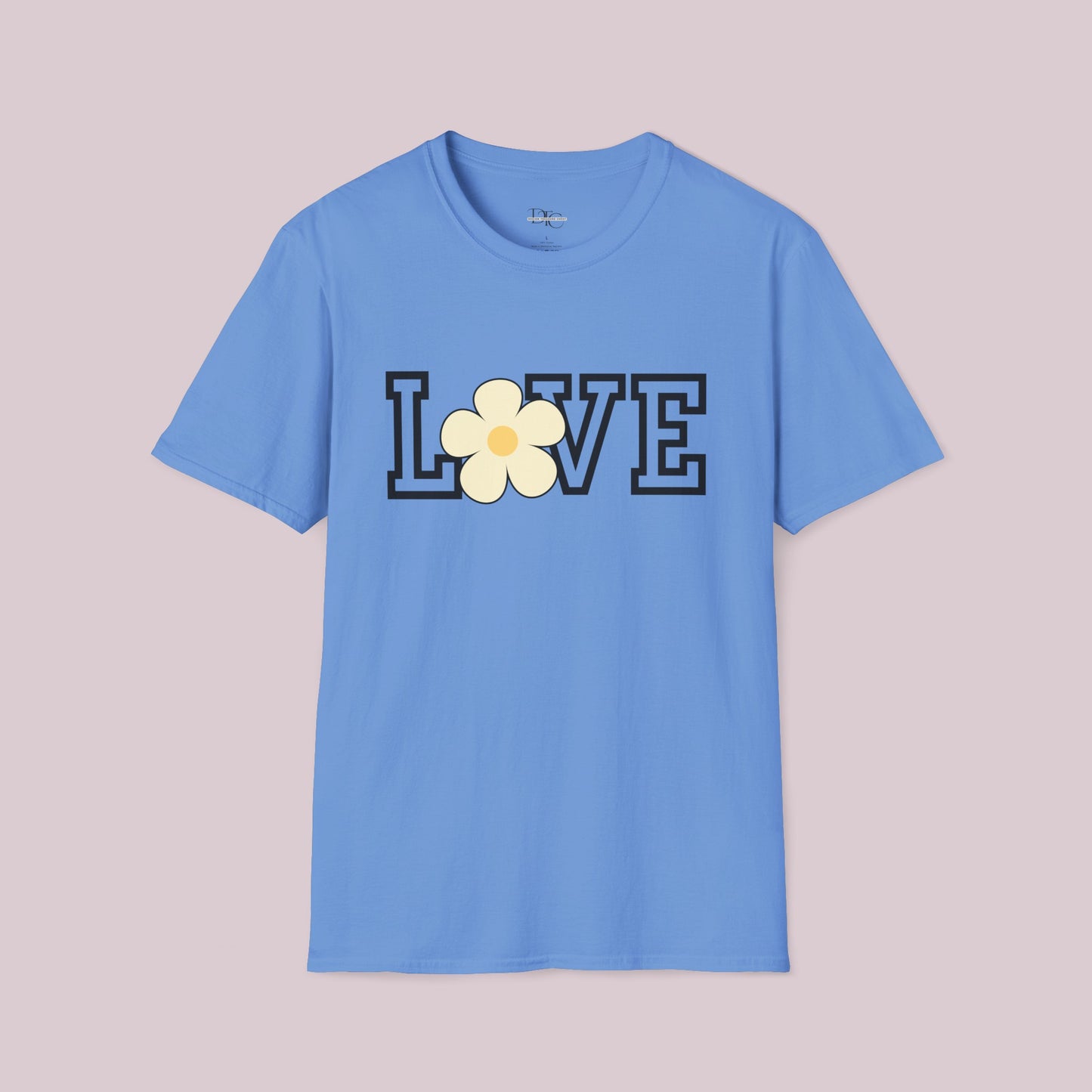 "Love" Flower Graphic T-shirt