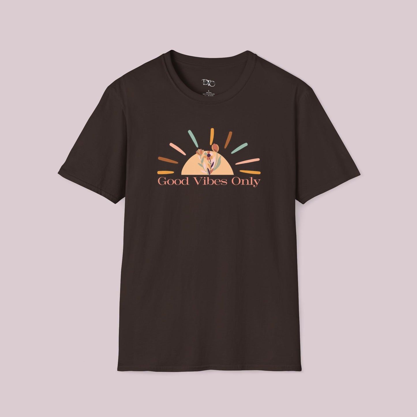 "Good Vibes Only" Inspirational Boho T-Shirt