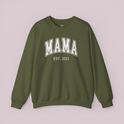 Sudadera Mama personalizada con definición de nombre personalizada en la parte posterior