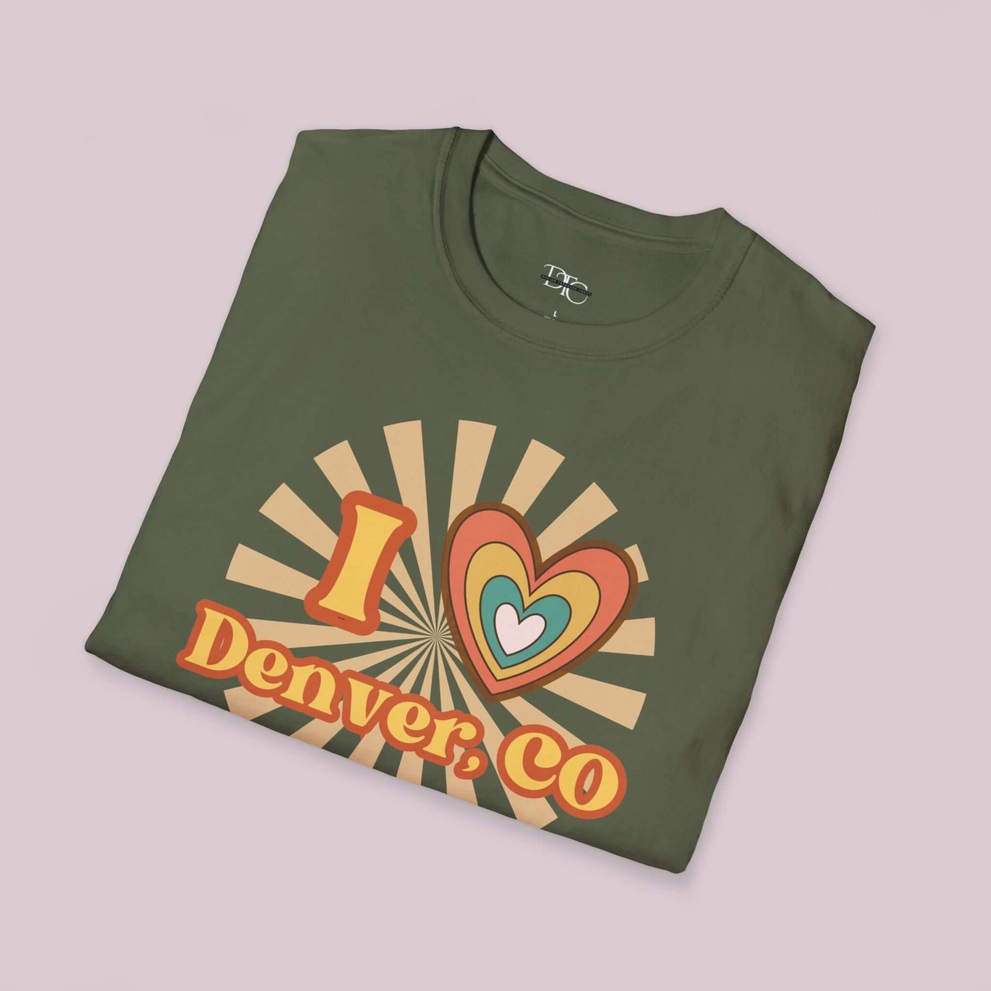 "I Heart Denver, CO" Retro T-Shirt