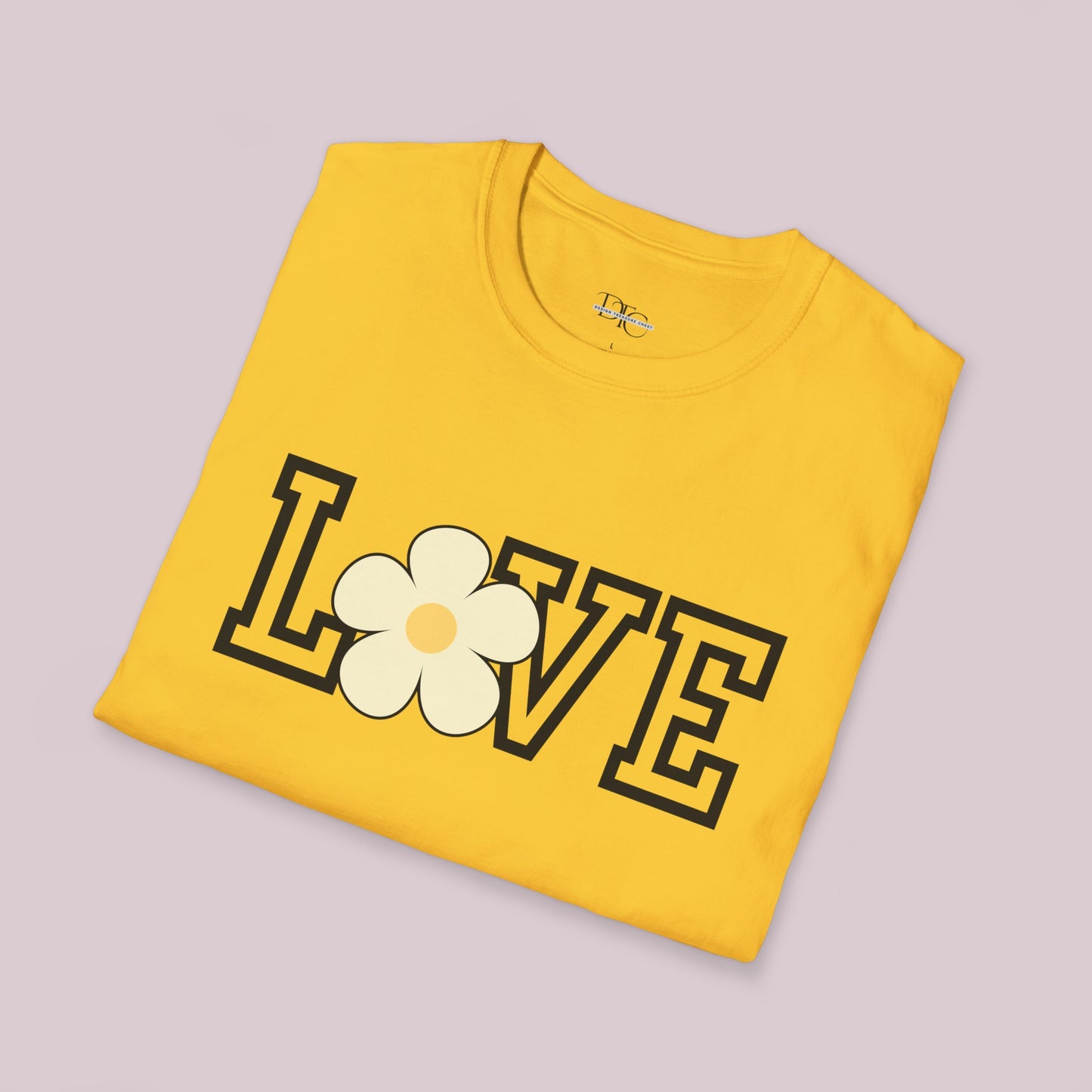 "Love" Flower Graphic T-shirt