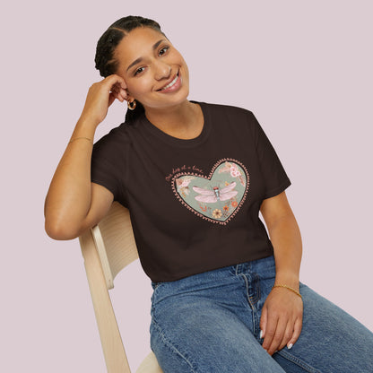 Boho Dragonfly "One day at a time" Graphic T-Shirt