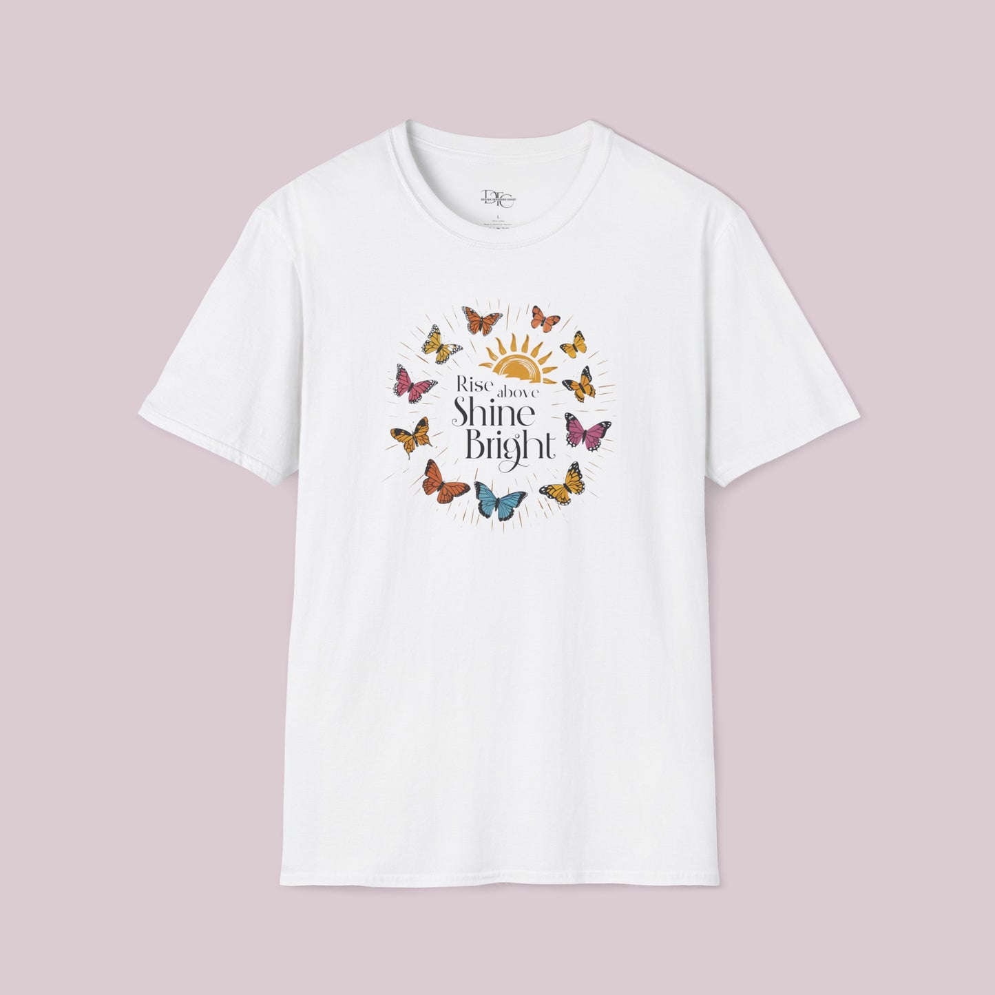 "Rise Above, Shine Bright" Butterfly T-shirt