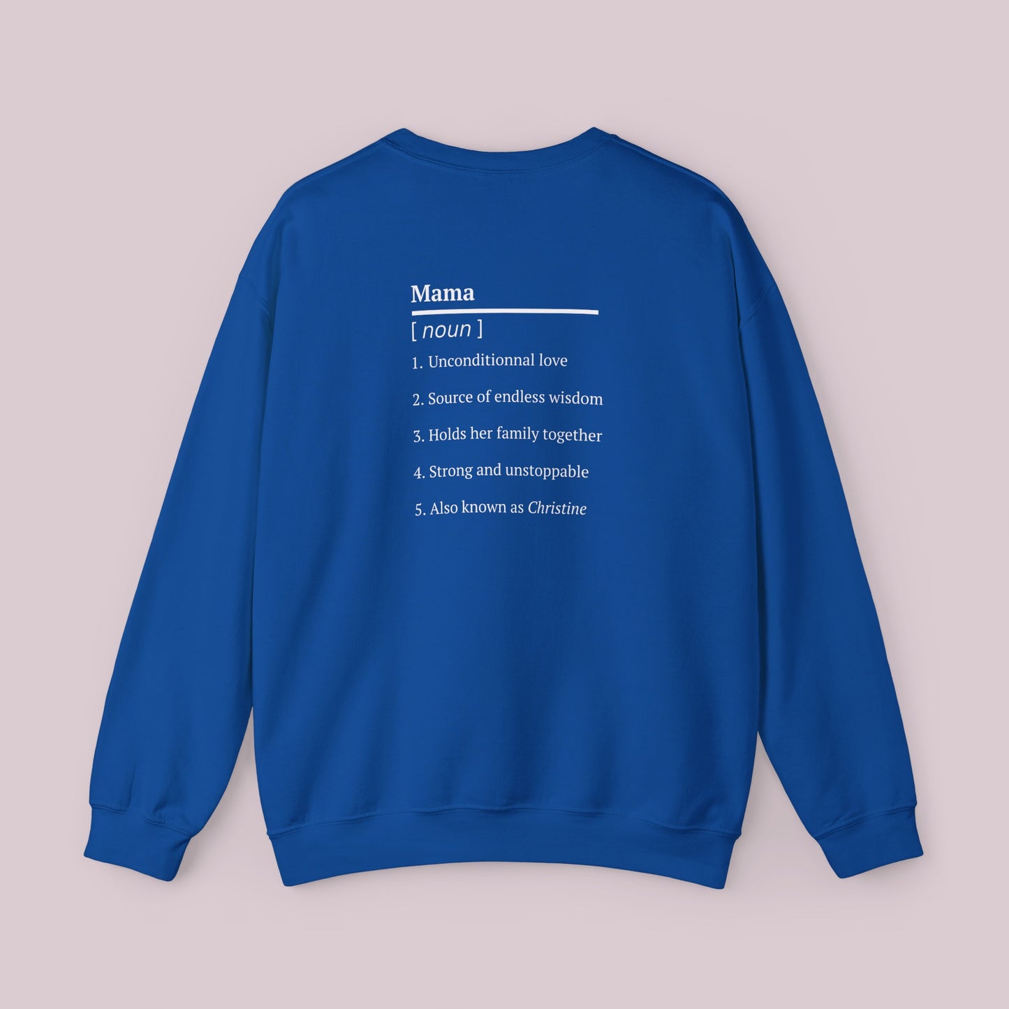 "MAMA" Definition Sweatshirt with Mother's Name