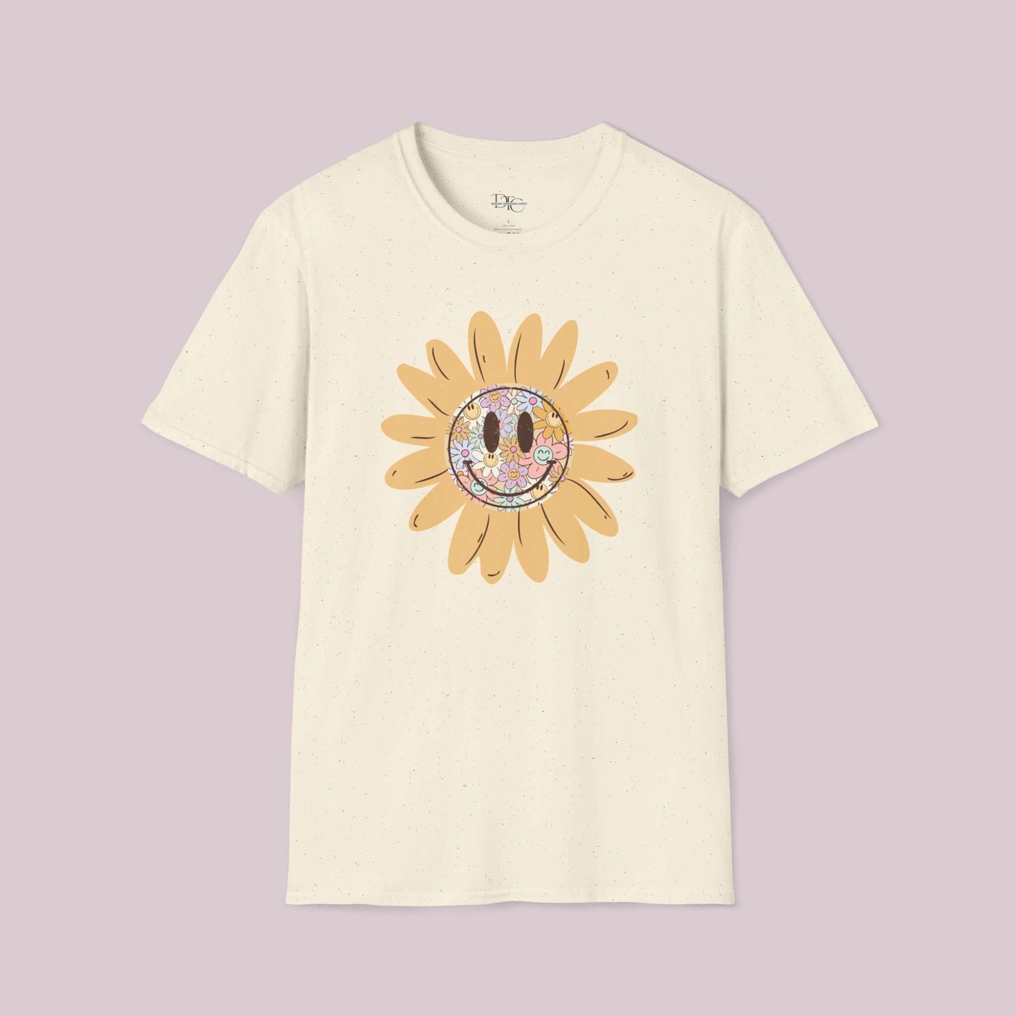 Boho Smiling Daisy Graphic T-Shirt