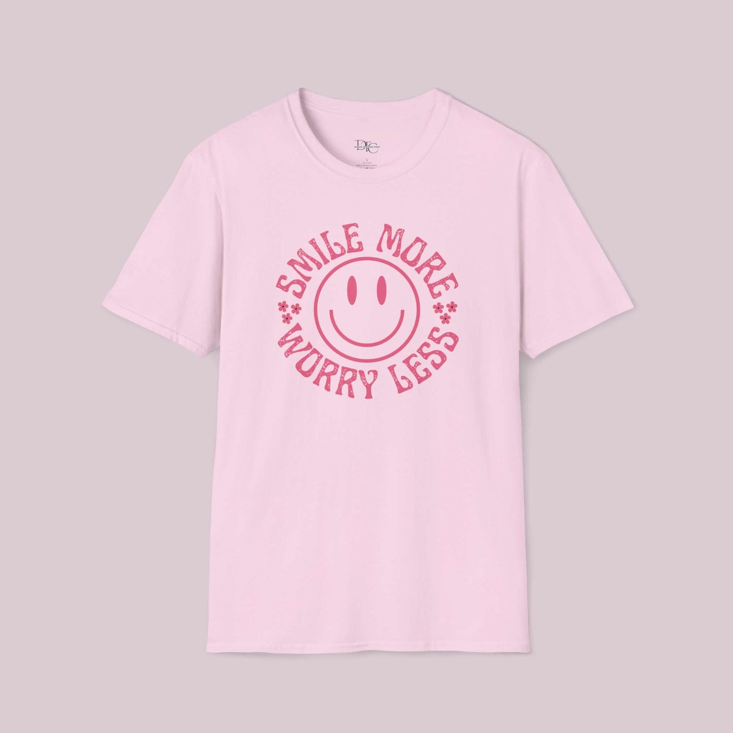 "Smile More Worry Less" Graphic T-Shirt