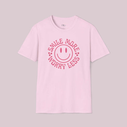 "Smile More Worry Less" Graphic T-Shirt