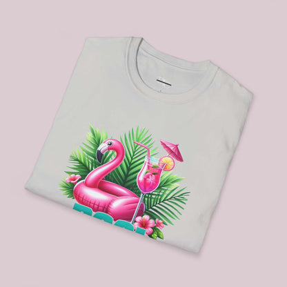 "Pool Life" Flamingo Graphic T-Shirt