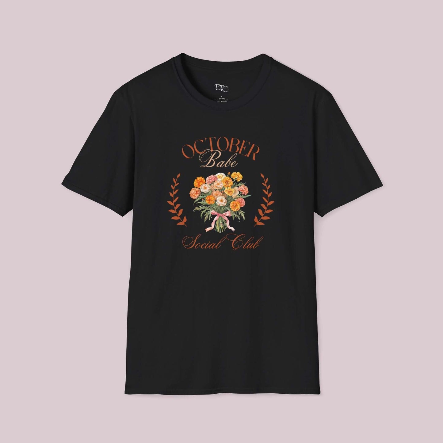 October Birth Month Social Club Graphic T-Shirt