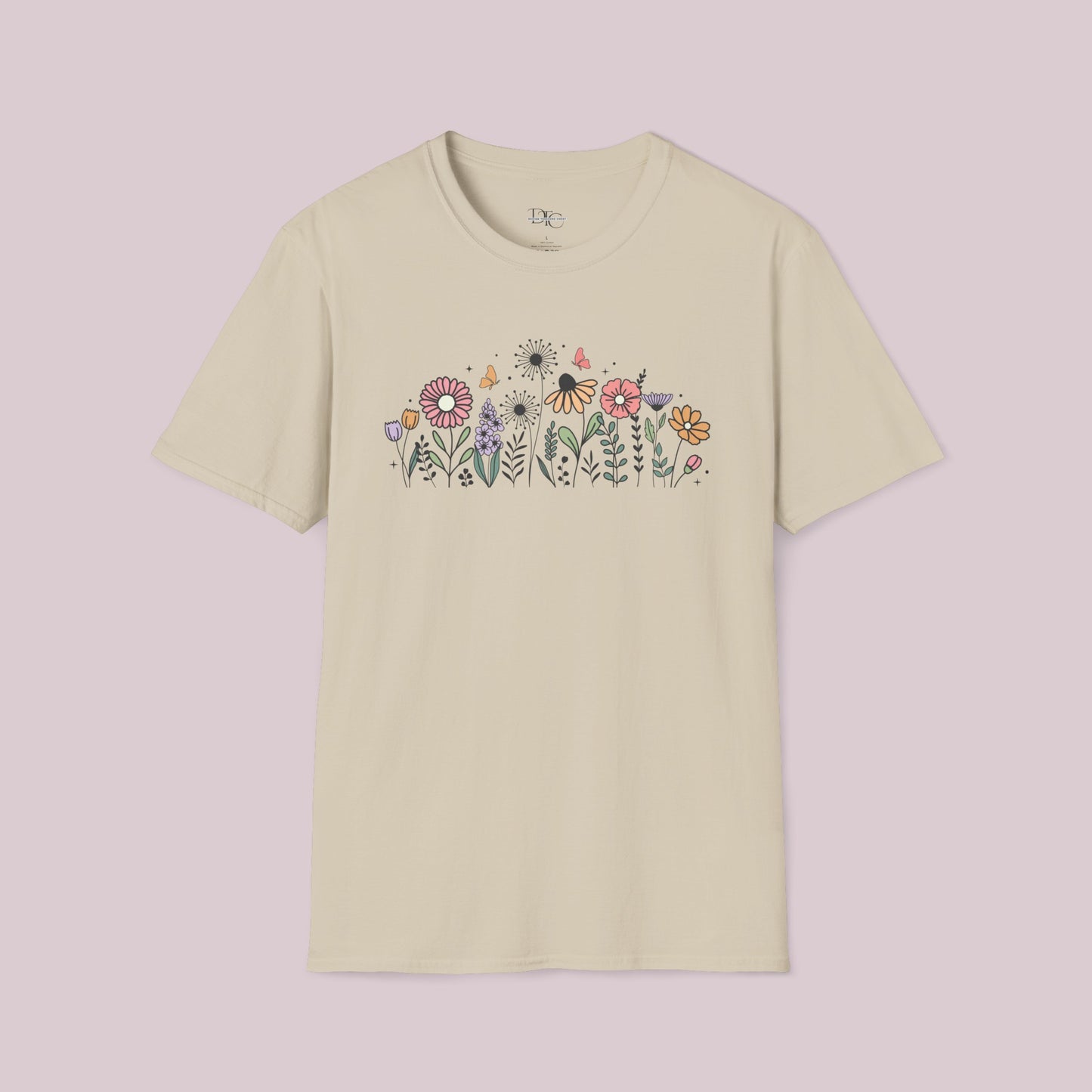 Colorful Wildflowers Graphic T-Shirt