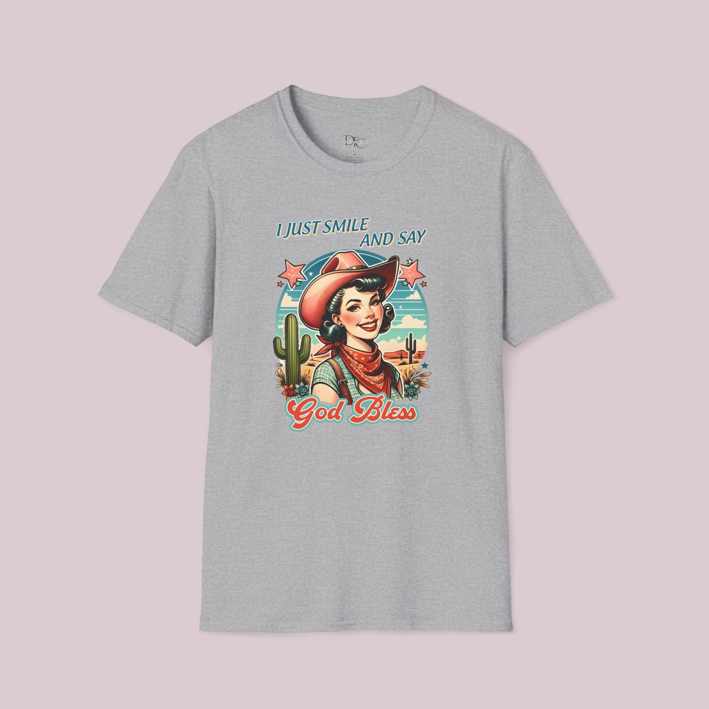 "I Just Smile And Say God Bless" Graphic T-shirt