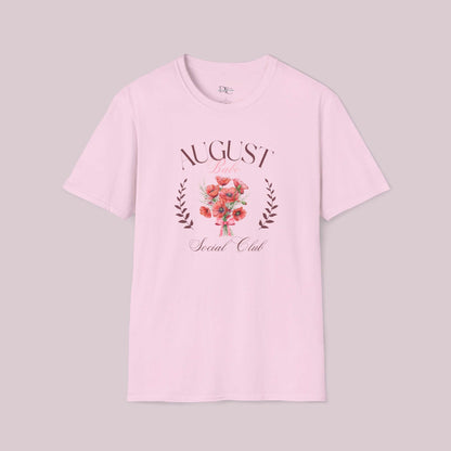 August Birth Month Social Club Graphic T-Shirt