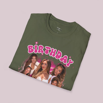 Custom Bootleg Birthday Baddie Photos T-Shirt