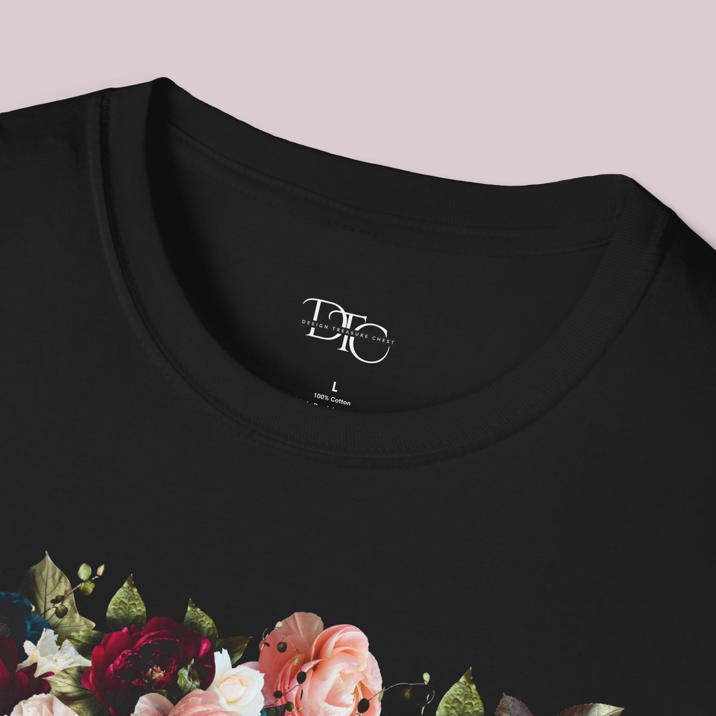 Boho Raspberry Flowers Graphic T-Shirt