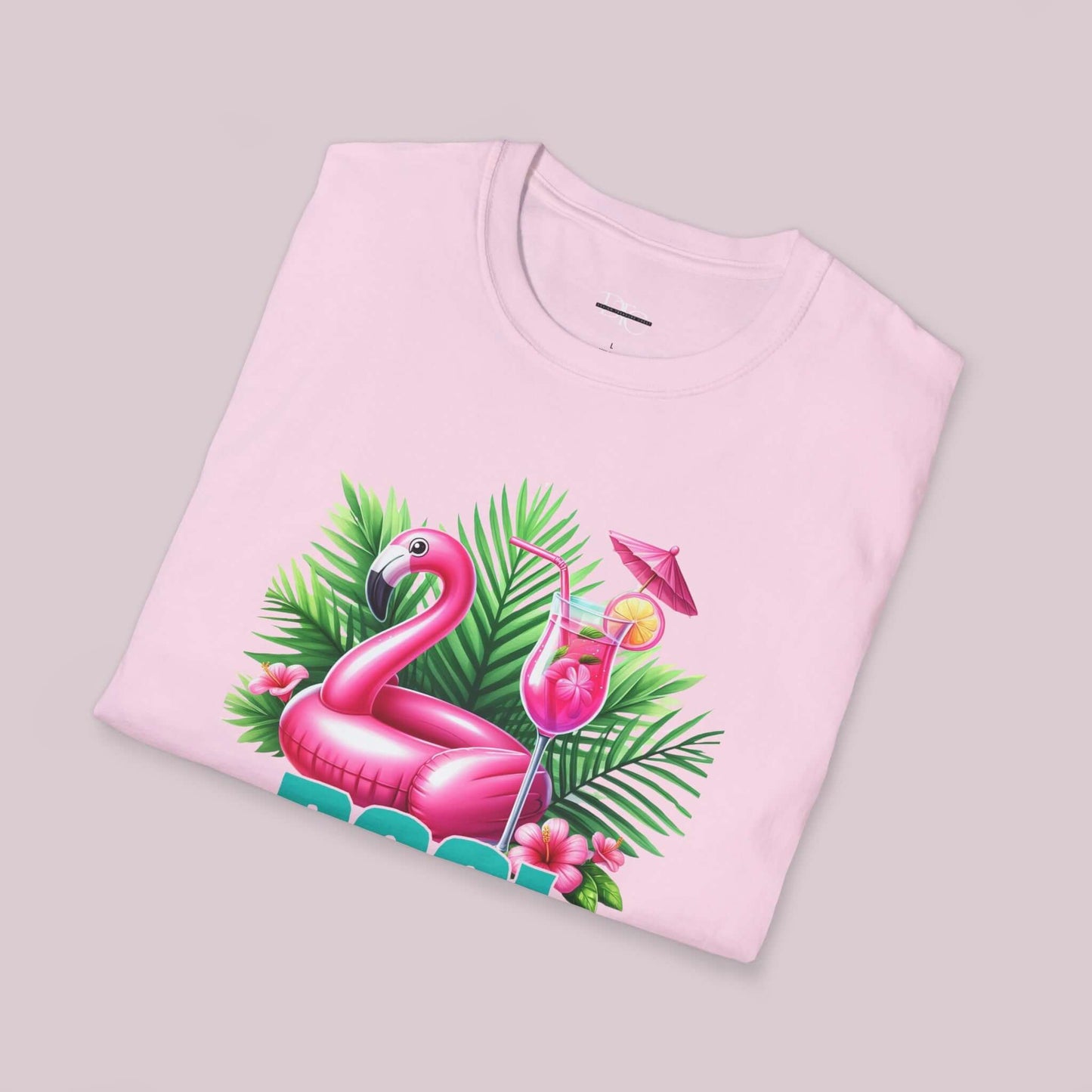 "Pool Life" Flamingo Graphic T-Shirt