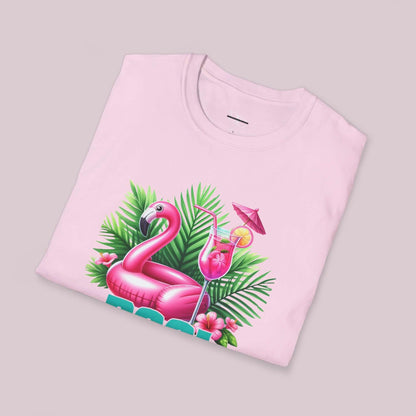 "Pool Life" Flamingo Graphic T-Shirt